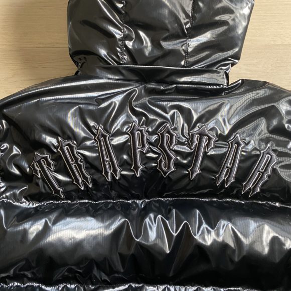 Trapstar Irongate Jacket Detachable Hood Shiny Black - Image 5